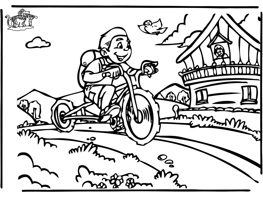 ぬりえページ: 自転車・バイク (交通機関) #137078 - 無料の印刷可能なぬりえページ