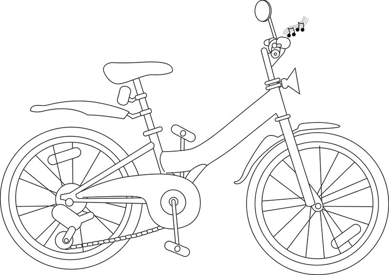ぬりえページ: 自転車・バイク (交通機関) #137139 - 無料の印刷可能なぬりえページ