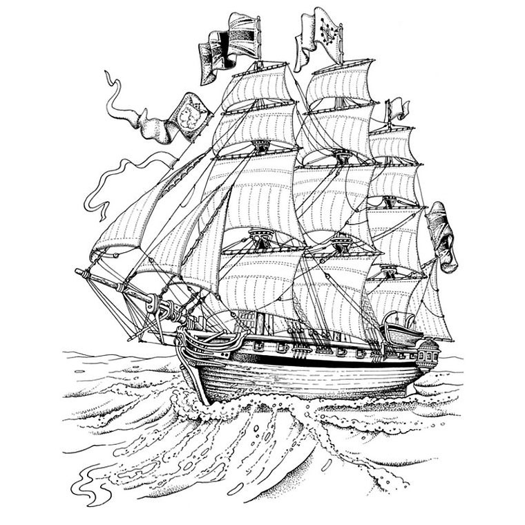 ぬりえページ: ボート・船 (交通機関) #137439 - 無料の印刷可能なぬりえページ