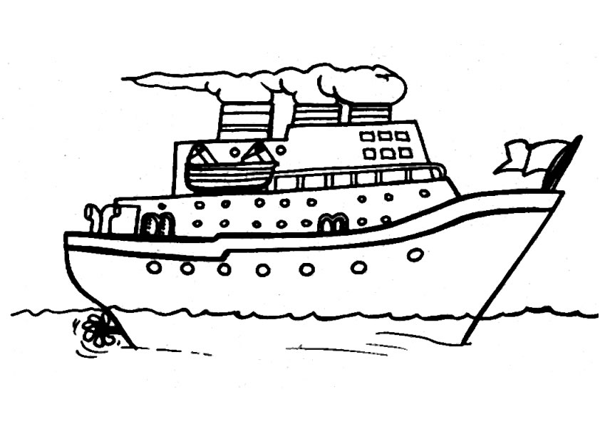 ぬりえページ: ボート・船 (交通機関) #137440 - 無料の印刷可能なぬりえページ