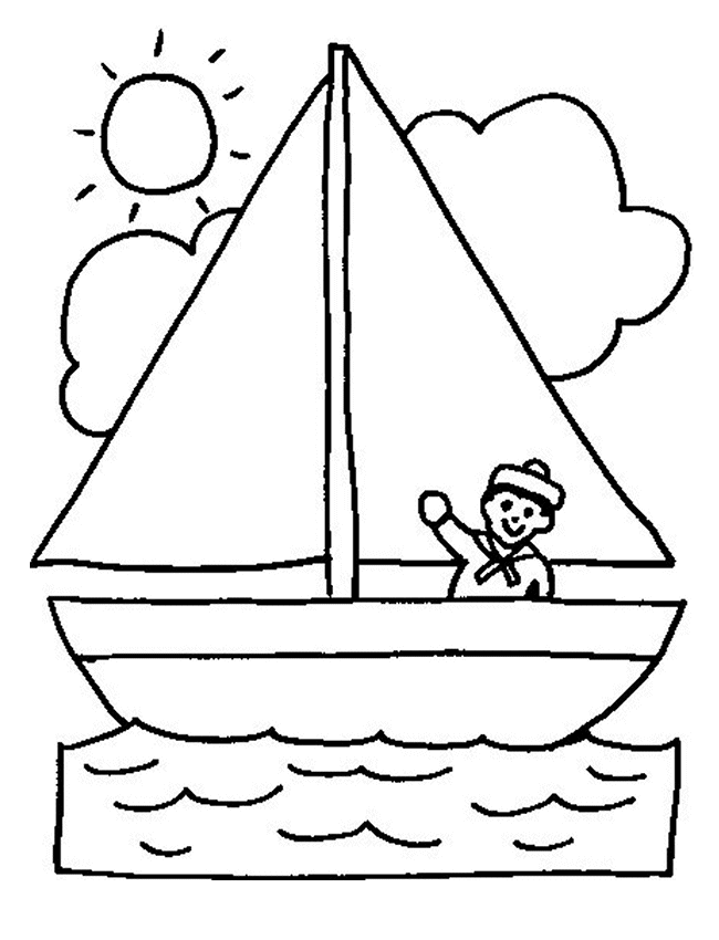 ぬりえページ: ボート・船 (交通機関) #137441 - 無料の印刷可能なぬりえページ