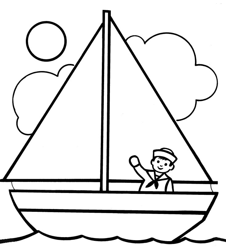 ぬりえページ: ボート・船 (交通機関) #137454 - 無料の印刷可能なぬりえページ