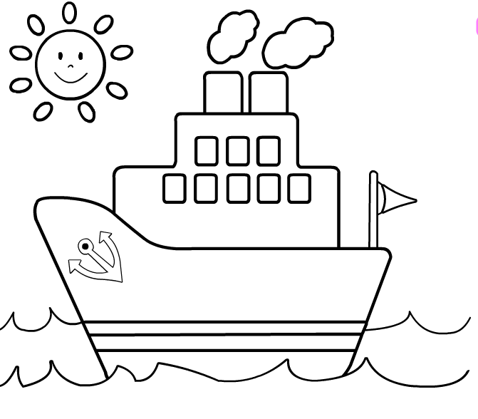ぬりえページ: ボート・船 (交通機関) #137470 - 無料の印刷可能なぬりえページ