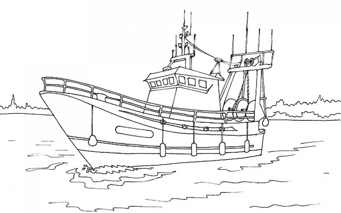 ぬりえページ: ボート・船 (交通機関) #137483 - 無料の印刷可能なぬりえページ