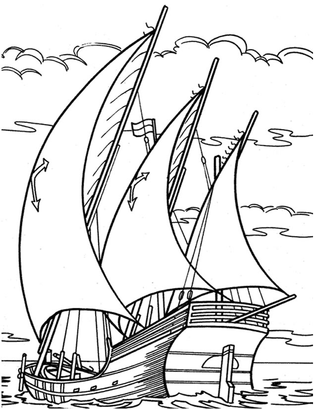 ぬりえページ: ボート・船 (交通機関) #137485 - 無料の印刷可能なぬりえページ