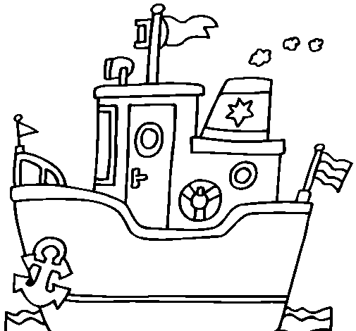 ぬりえページ: ボート・船 (交通機関) #137500 - 無料の印刷可能なぬりえページ