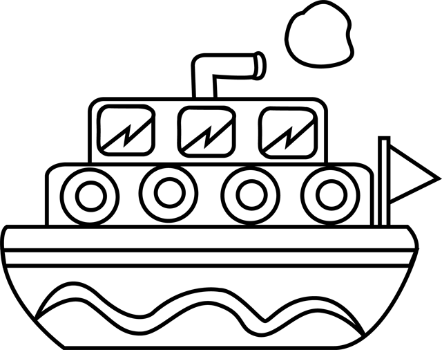 ぬりえページ: ボート・船 (交通機関) #137508 - 無料の印刷可能なぬりえページ