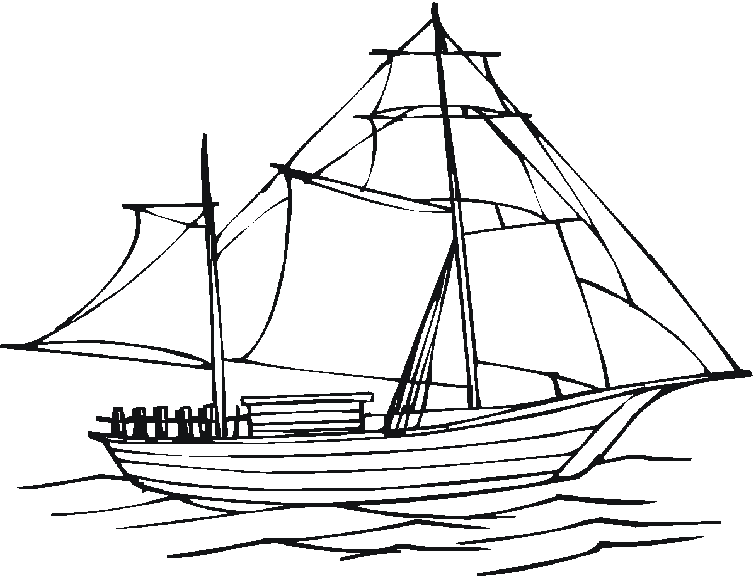 ぬりえページ: ボート・船 (交通機関) #137528 - 無料の印刷可能なぬりえページ