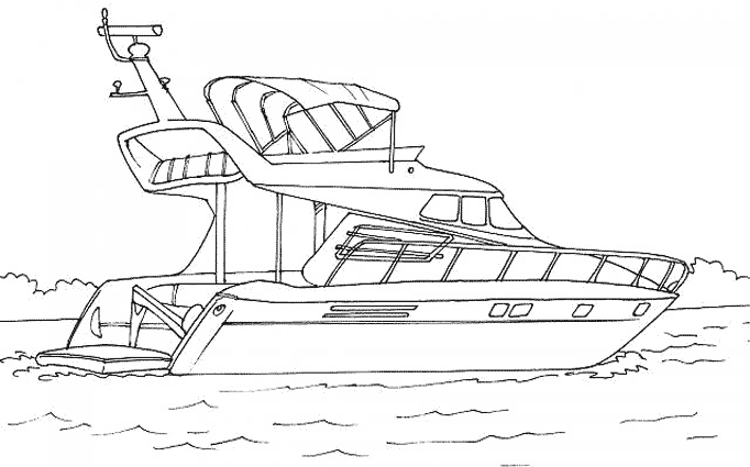 ぬりえページ: ボート・船 (交通機関) #137564 - 無料の印刷可能なぬりえページ
