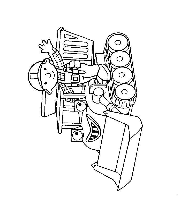 ぬりえページ: ブルドーザー / 機械式ショベル (交通機関) #141708 - 無料の印刷可能なぬりえページ