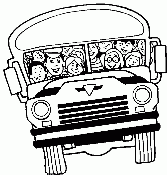 ぬりえページ: バス・コーチ (交通機関) #135287 - 無料の印刷可能なぬりえページ