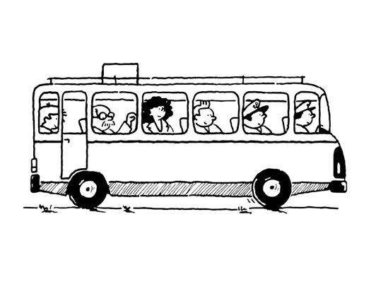 ぬりえページ: バス・コーチ (交通機関) #135289 - 無料の印刷可能なぬりえページ