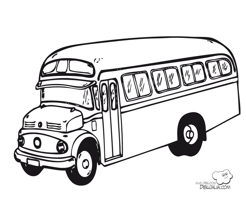 ぬりえページ: バス・コーチ (交通機関) #135297 - 無料の印刷可能なぬりえページ