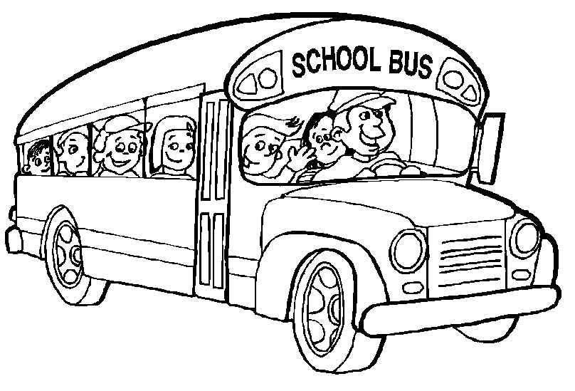 ぬりえページ: バス・コーチ (交通機関) #135298 - 無料の印刷可能なぬりえページ