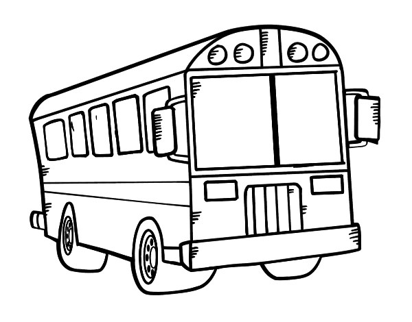 ぬりえページ: バス・コーチ (交通機関) #135304 - 無料の印刷可能なぬりえページ