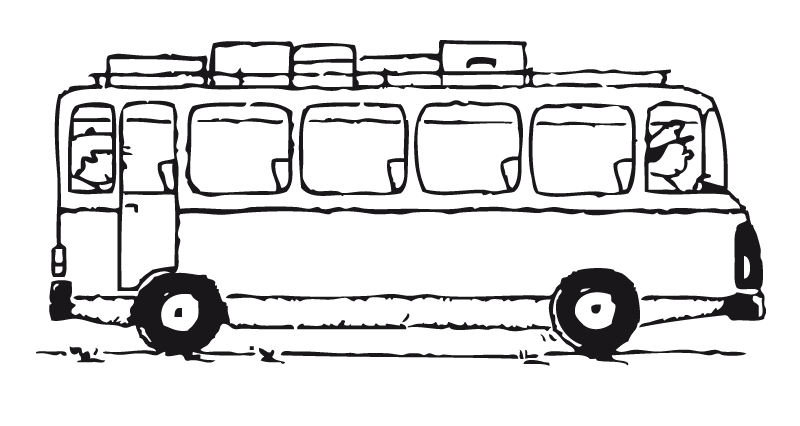 ぬりえページ: バス・コーチ (交通機関) #135307 - 無料の印刷可能なぬりえページ