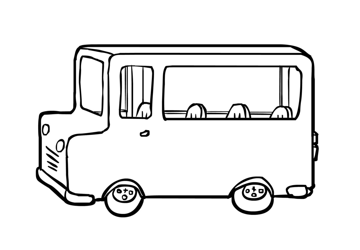 ぬりえページ: バス・コーチ (交通機関) #135329 - 無料の印刷可能なぬりえページ