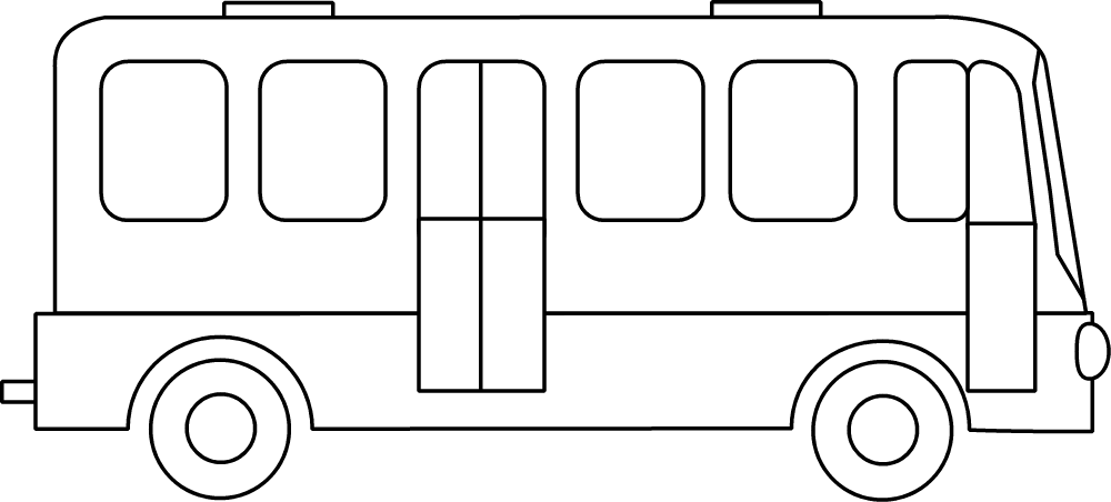 ぬりえページ: バス・コーチ (交通機関) #135335 - 無料の印刷可能なぬりえページ