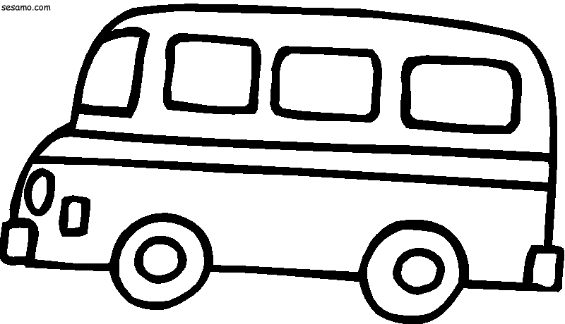 ぬりえページ: バス・コーチ (交通機関) #135336 - 無料の印刷可能なぬりえページ