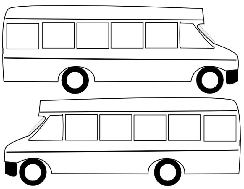 ぬりえページ: バス・コーチ (交通機関) #135359 - 無料の印刷可能なぬりえページ