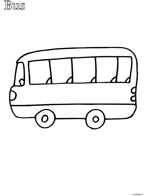 ぬりえページ: バス・コーチ (交通機関) #135368 - 無料の印刷可能なぬりえページ