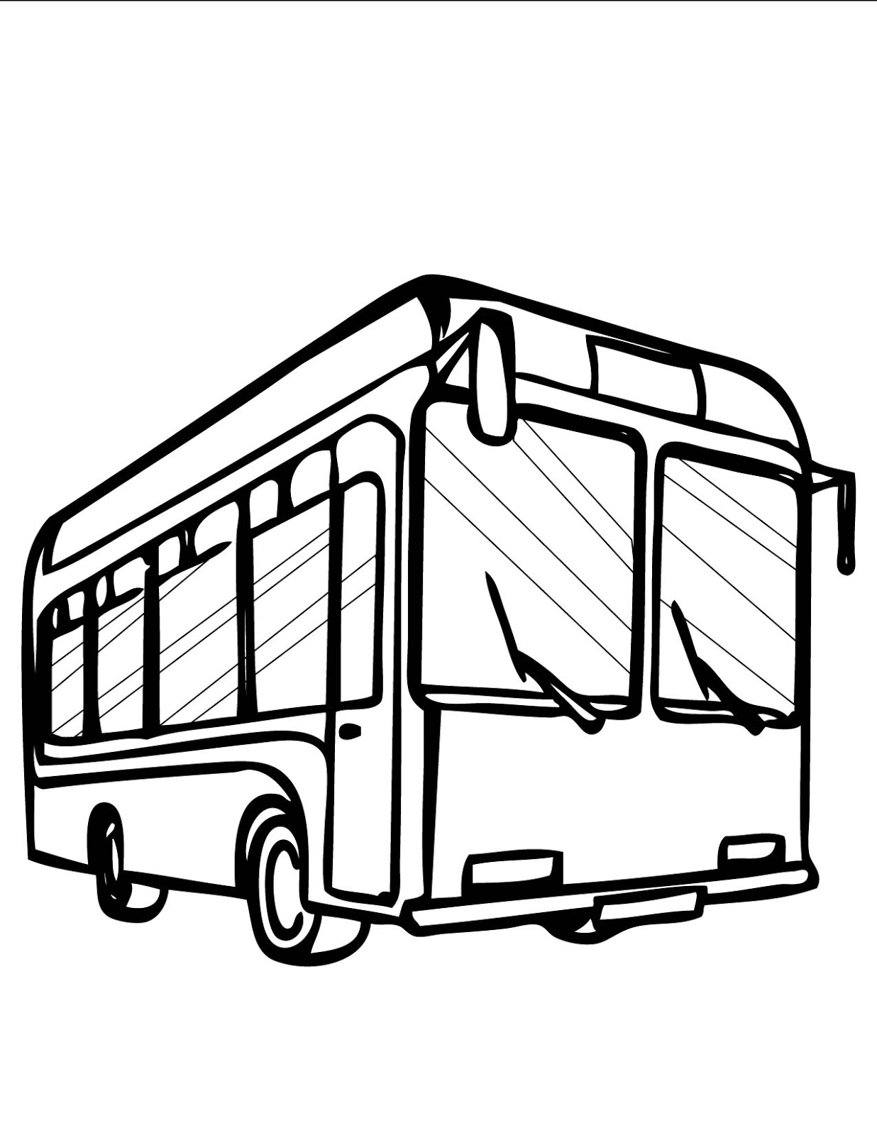 ぬりえページ: バス・コーチ (交通機関) #135384 - 無料の印刷可能なぬりえページ
