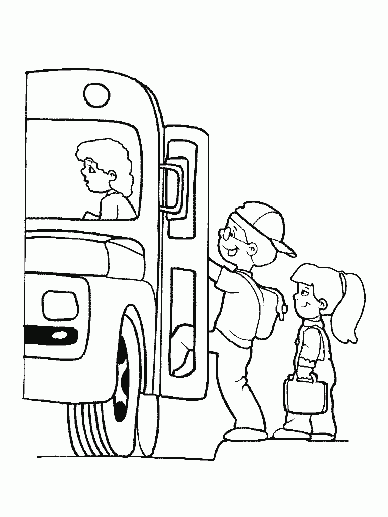 ぬりえページ: バス・コーチ (交通機関) #135429 - 無料の印刷可能なぬりえページ