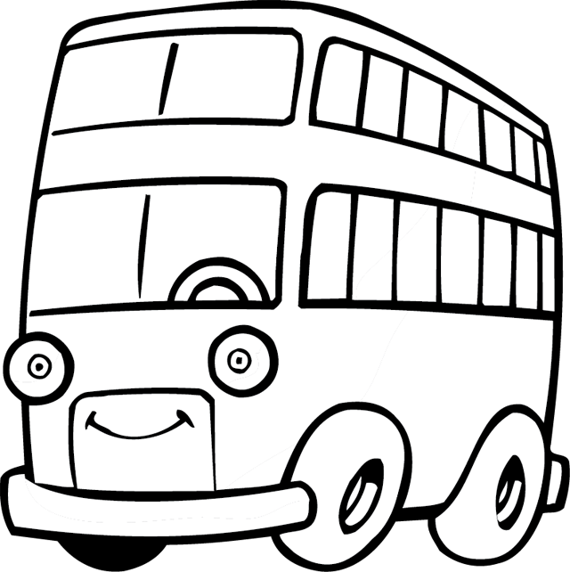ぬりえページ: バス・コーチ (交通機関) #135430 - 無料の印刷可能なぬりえページ