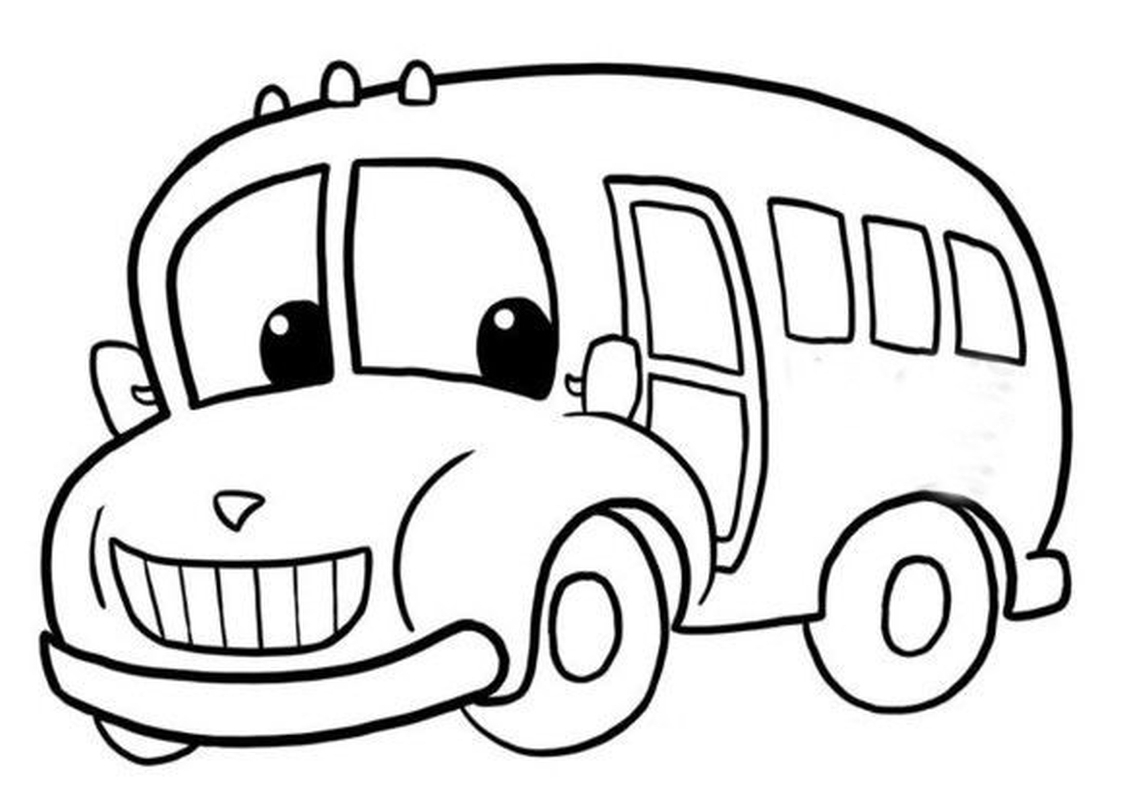 ぬりえページ: バス・コーチ (交通機関) #135444 - 無料の印刷可能なぬりえページ