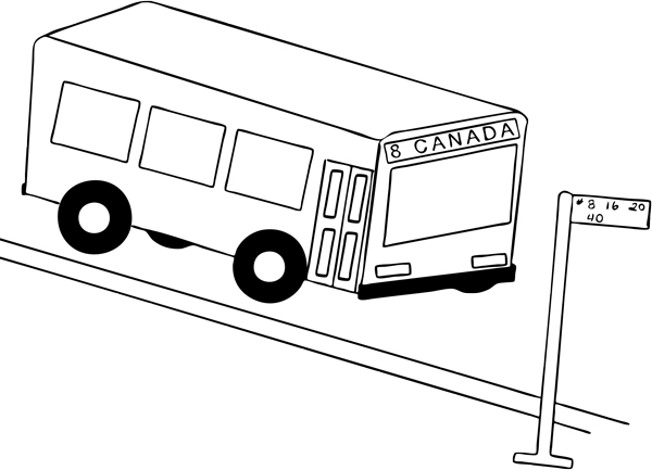 ぬりえページ: バス・コーチ (交通機関) #135447 - 無料の印刷可能なぬりえページ