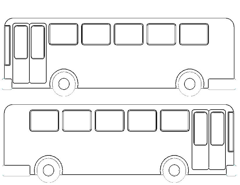 ぬりえページ: バス・コーチ (交通機関) #135451 - 無料の印刷可能なぬりえページ