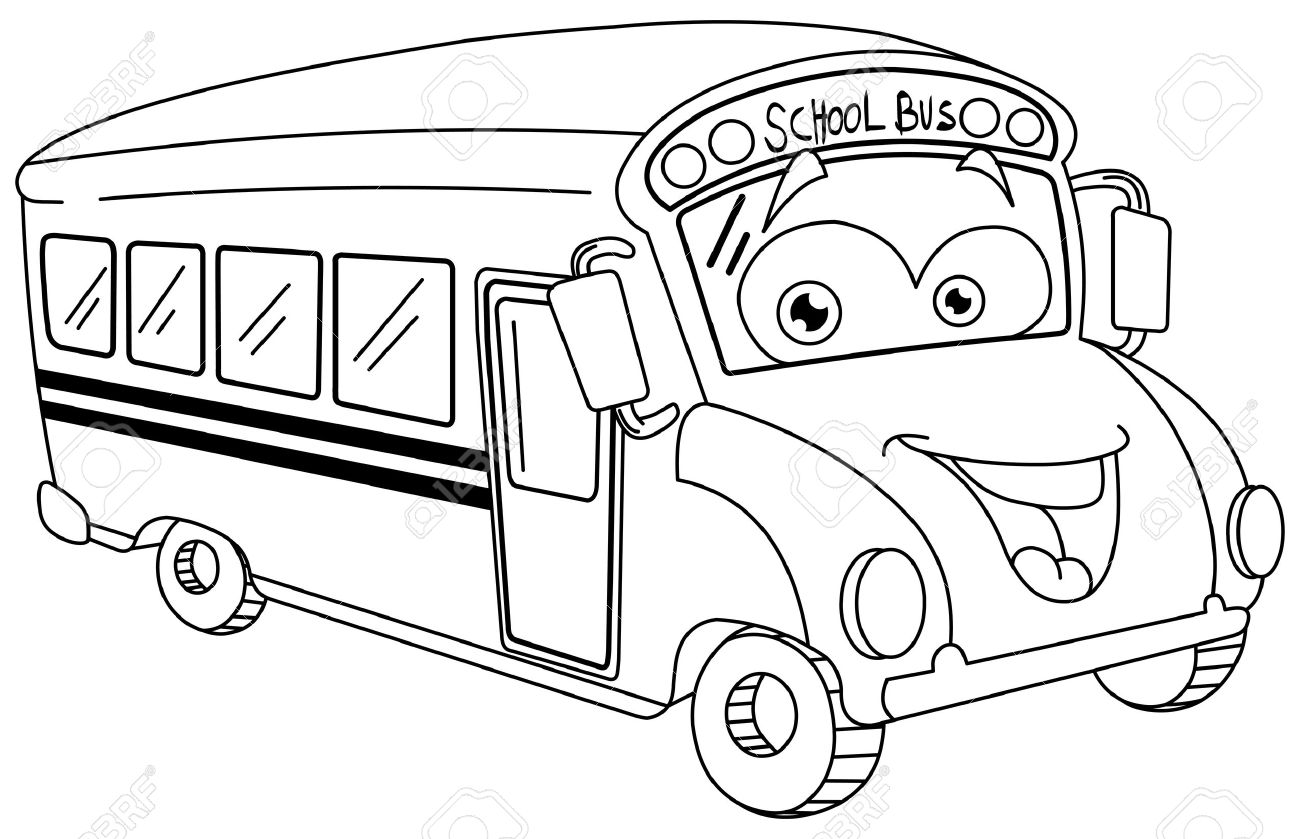 ぬりえページ: バス・コーチ (交通機関) #135499 - 無料の印刷可能なぬりえページ