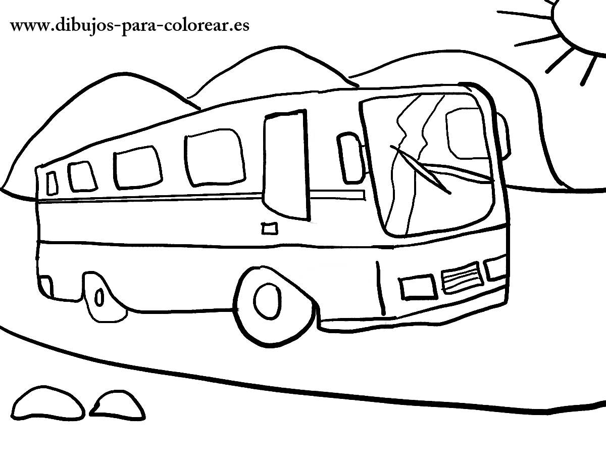 ぬりえページ: バス・コーチ (交通機関) #135500 - 無料の印刷可能なぬりえページ