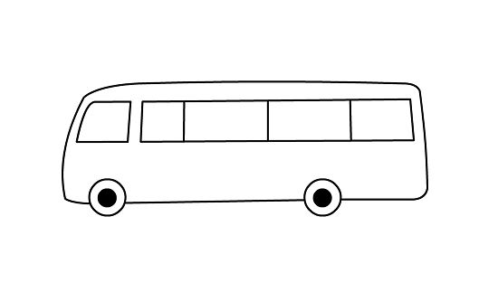 ぬりえページ: バス・コーチ (交通機関) #135511 - 無料の印刷可能なぬりえページ