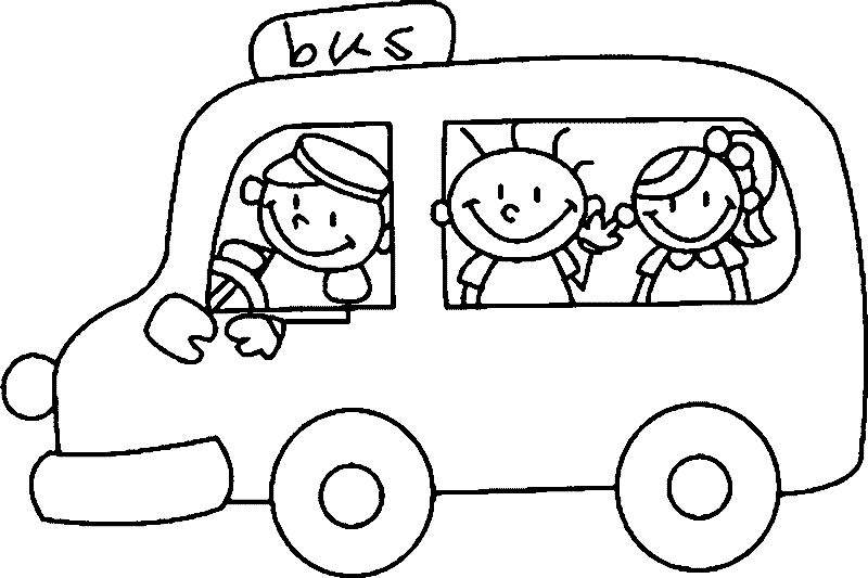 ぬりえページ: バス・コーチ (交通機関) #135519 - 無料の印刷可能なぬりえページ