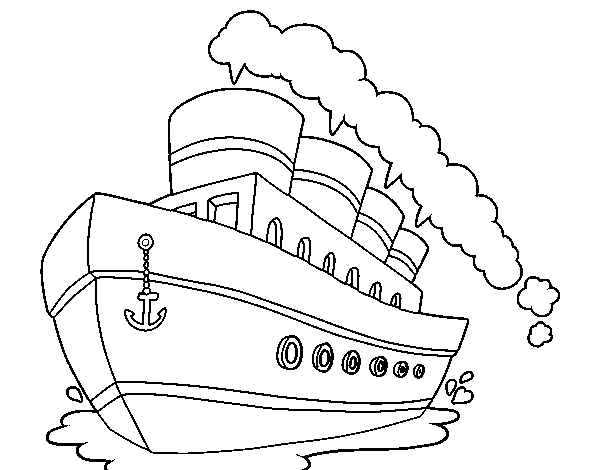 ぬりえページ: 定期船・クルーズ船 (交通機関) #140699 - 無料の印刷可能なぬりえページ