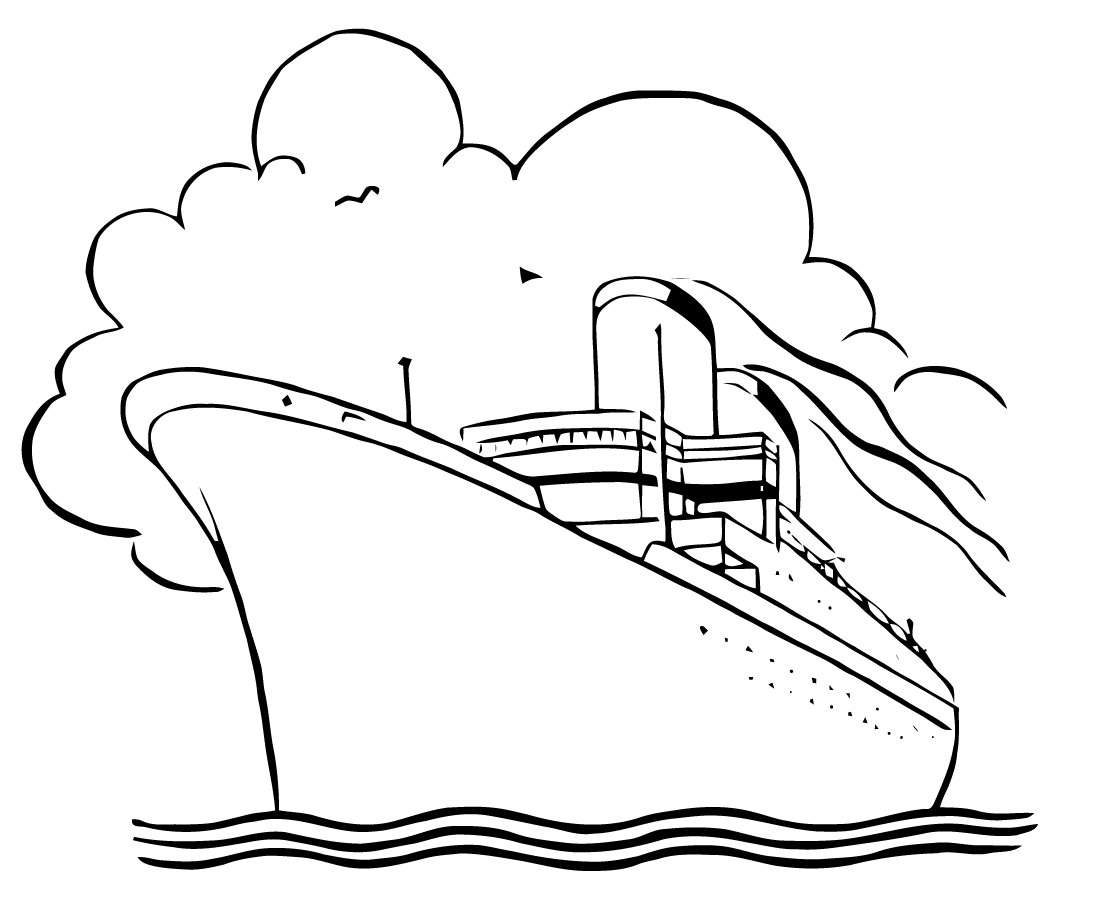 ぬりえページ: 定期船・クルーズ船 (交通機関) #140890 - 無料の印刷可能なぬりえページ
