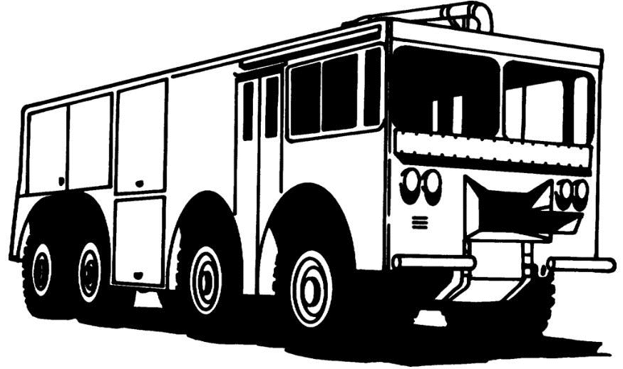 ぬりえページ: 消防車 (交通機関) #135830 - 無料の印刷可能なぬりえページ