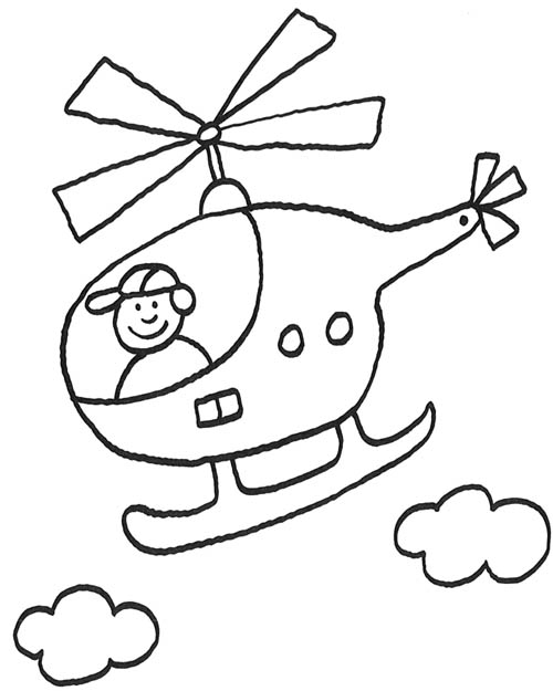 ぬりえページ: ヘリコプター (交通機関) #136044 - 無料の印刷可能なぬりえページ