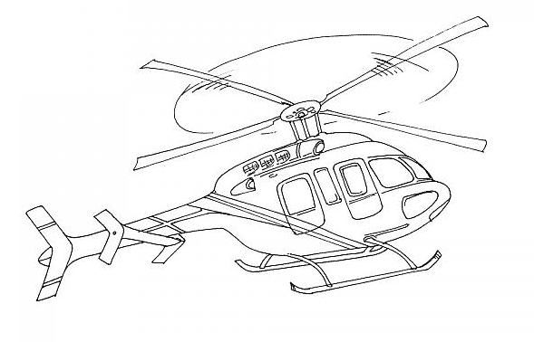 ぬりえページ: ヘリコプター (交通機関) #136048 - 無料の印刷可能なぬりえページ