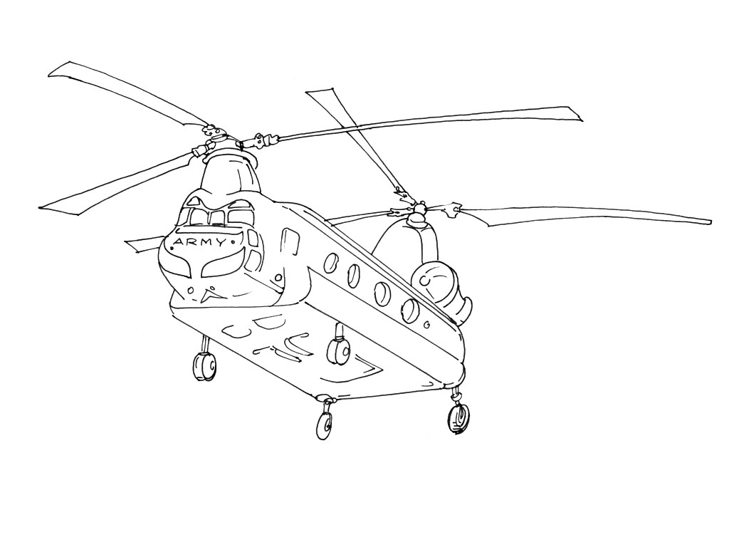 ぬりえページ: ヘリコプター (交通機関) #136055 - 無料の印刷可能なぬりえページ