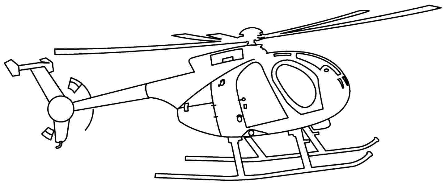 ぬりえページ: ヘリコプター (交通機関) #136056 - 無料の印刷可能なぬりえページ