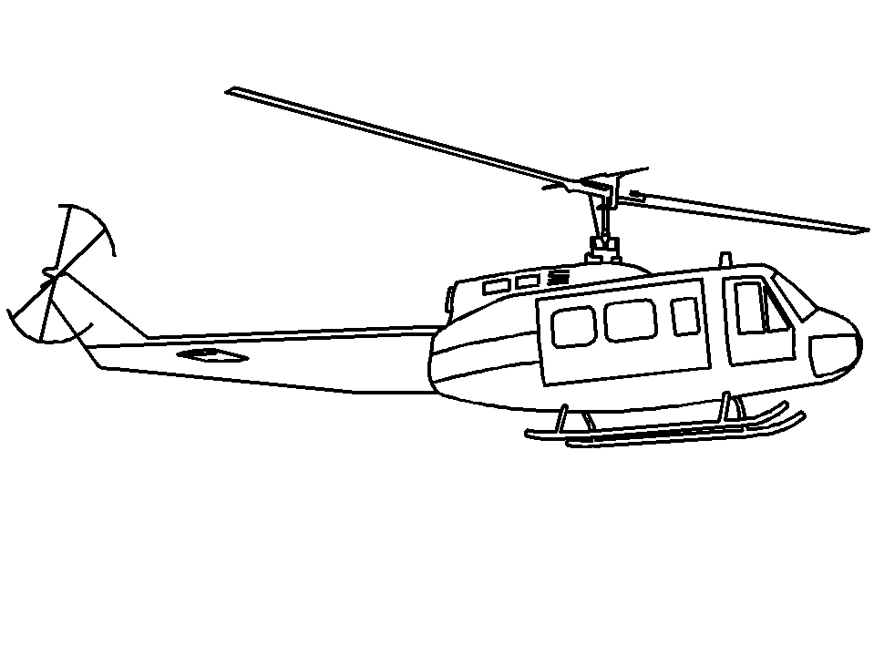 ぬりえページ: ヘリコプター (交通機関) #136064 - 無料の印刷可能なぬりえページ