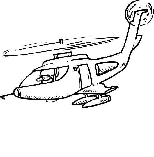 ぬりえページ: ヘリコプター (交通機関) #136099 - 無料の印刷可能なぬりえページ