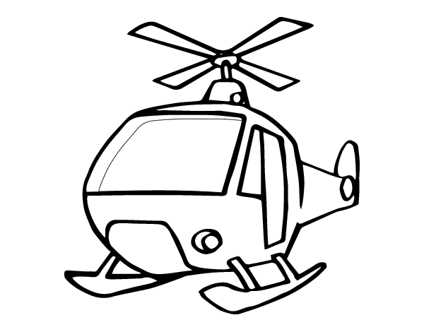 ぬりえページ: ヘリコプター (交通機関) #136100 - 無料の印刷可能なぬりえページ
