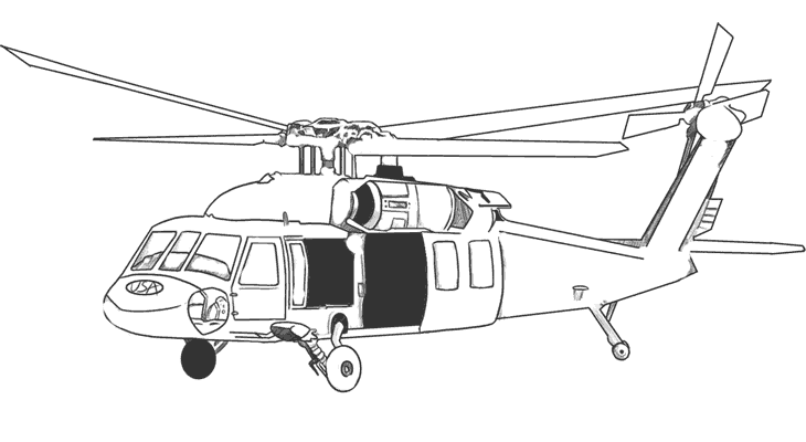 ぬりえページ: ヘリコプター (交通機関) #136103 - 無料の印刷可能なぬりえページ
