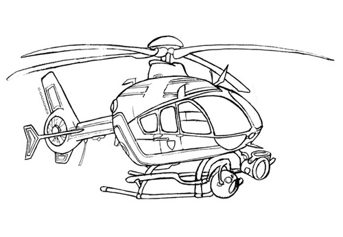 ぬりえページ: ヘリコプター (交通機関) #136110 - 無料の印刷可能なぬりえページ
