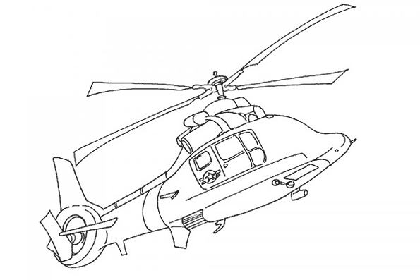 ぬりえページ: ヘリコプター (交通機関) #136114 - 無料の印刷可能なぬりえページ