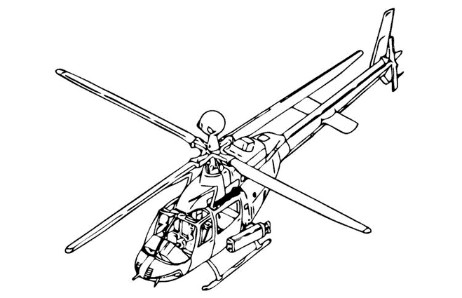 ぬりえページ: ヘリコプター (交通機関) #136145 - 無料の印刷可能なぬりえページ