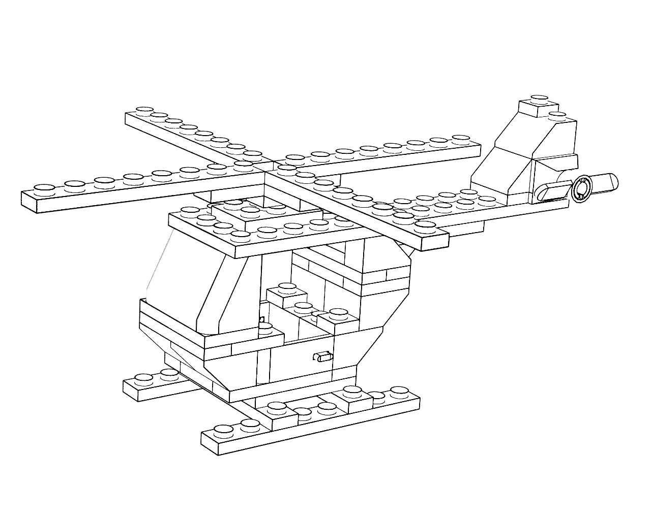 ぬりえページ: ヘリコプター (交通機関) #136165 - 無料の印刷可能なぬりえページ